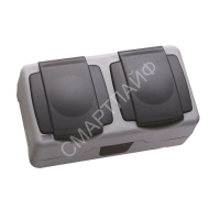 Розетка 2-м ОП 16А IP55 сер. Makel 36064206 - smartlife-ural.ru – Екатеринбург