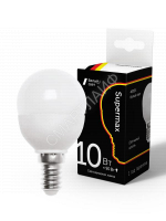 Лампа светодиодная Supermax 10Вт шар 45мм E14 230В 4000К КОСМОС Sup_LED10wGL45E1440 - smartlife-ural.ru – Екатеринбург