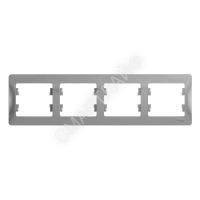 Рамка 4-м Glossa горизонт. алюм. SE GSL000304 - smartlife-ural.ru – Екатеринбург