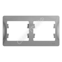 Рамка 2-м Glossa горизонт. алюм. SE GSL000302 - smartlife-ural.ru – Екатеринбург