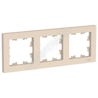 Рамка 3-м AtlasDesign универс. беж. SE ATN000203 - smartlife-ural.ru – Екатеринбург