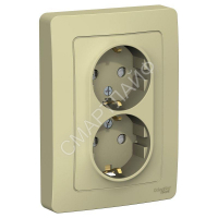 Розетка 2-м СП Blanca 16А IP20 250В с заземл. защ. шторки беж. SE BLNRS001127 - smartlife-ural.ru – Екатеринбург