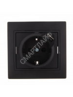 Розетка 1-м СП Mira 16А с заземл. + USB разъем черн. бархат LEZARD 701-4242-181 - smartlife-ural.ru – Екатеринбург