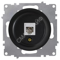 Розетка компьютерная 1-м СП Florence RJ45 кат.5E механизм черн. (1E20701303) OneKeyElectro 2172816 - smartlife-ural.ru – Екатеринбург