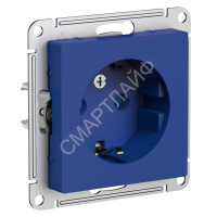Розетка AtlasDesign 16А с заземл. защ. шторки механизм аквамарин SE ATN001145 - smartlife-ural.ru – Екатеринбург
