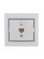 Розетка компьютерная 1-м СП Mira RJ45 бел./сер. LEZARD 701-0215-139 - smartlife-ural.ru – Екатеринбург