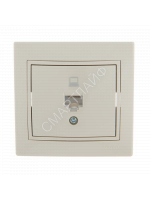 Розетка компьютерная 1-м СП Mira RJ45 крем./крем.. LEZARD 701-0303-139 - smartlife-ural.ru – Екатеринбург