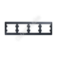 Рамка 4-м Glossa горизонт. антрацит SE GSL000704 - smartlife-ural.ru – Екатеринбург