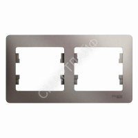 Рамка 2-м Glossa горизонт. платина SE GSL001202 - smartlife-ural.ru – Екатеринбург