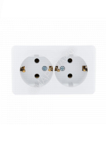 Розетка 2-м ОП Viola с заземл. бел. LEZARD 751-0200-127 - smartlife-ural.ru – Екатеринбург