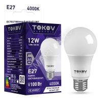 Лампа светодиодная 12Вт А60 4000К Е27 176-264В TOKOV ELECTRIC TKE-A60-E27-12-4K - smartlife-ural.ru – Екатеринбург