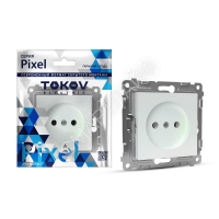Розетка 1-м СП Pixel 16А IP20 без заземл. защ. шторки механизм перламутр. TOKOV ELECTRIC TKE-PX-R1SF-C04 - smartlife-ural.ru – Екатеринбург