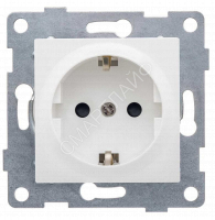 Розетка 1-м СП Ugra 16А 250В с заземл. защ. шторки механизм бел. GUSI С11Р4-001 - smartlife-ural.ru – Екатеринбург