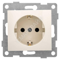 Розетка 1-м СП Bravo 16А 250В с заземл. защ. шторки механизм беж. GUSI С10Р4-003 - smartlife-ural.ru – Екатеринбург