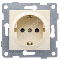 Розетка 1-м СП Ugra 16А 250В с заземл. защ. шторки механизм беж. GUSI С11Р4-003 - smartlife-ural.ru – Екатеринбург
