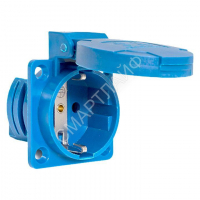 Розетка панельная 112 скрытая 2P+PЕ 16А 220В IP44 с защ. крышкой EKF ps-112-16-220 - smartlife-ural.ru – Екатеринбург