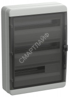 Корпус пластиковый КМПн-54 IP65 черн. прозр. дверь TEKFOR IEK TF5-KP72-N-54-65-K03-K02 - smartlife-ural.ru – Екатеринбург