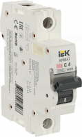 Выключатель автоматический модульный 1п C 4А M06N ARMAT IEK AR-M06N-1-C004 - smartlife-ural.ru – Екатеринбург