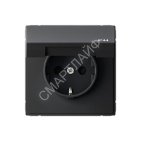 Розетка ArtGallery 16А IP44 с заземл. защ. шторки с крышкой механизм карбон SE GAL441046 - smartlife-ural.ru – Екатеринбург