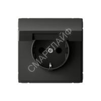 Розетка ArtGallery 16А IP20 с заземл. защ. шторки с крышкой механизм базальт SE GAL001446 - smartlife-ural.ru – Екатеринбург