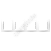 Рамка 4-м Sedna горизонт. бел. SchE SDN5800721 - smartlife-ural.ru – Екатеринбург