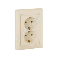 Розетка 2-м СП Valena 16А IP20 2P+E с заземл. немецк. стандарт сл. кость (DIY-упак.) Leg 695616 - smartlife-ural.ru – Екатеринбург