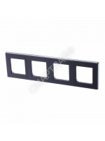 Рамка Levit 4п сталь/дым. черн. ABB 2CHH015040A6069 - smartlife-ural.ru – Екатеринбург