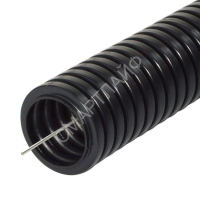 Труба гофрированная ПА d16мм с протяжкой безгалоген. (HF) стойкая к УФ черн. (уп.100м) Промрукав PR02.0067 - smartlife-ural.ru – Екатеринбург