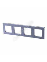 Рамка Levit 4п серебр./дым. черн. ABB 2CHH015040A6070 - smartlife-ural.ru – Екатеринбург