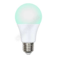 Лампа светодиодная LED-A60-9W/SCBG/E27/FR/DIM IP65 PLO65WH для бройлеров диммир. Uniel UL-00003190 - smartlife-ural.ru – Екатеринбург