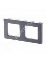 Рамка Levit 2п сталь/дым. черн. ABB 2CHH015020A6069 - smartlife-ural.ru – Екатеринбург