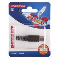 Разъем антенный на кабель гнездо-TV черн. блист. Rexant 06-0011-A - smartlife-ural.ru – Екатеринбург