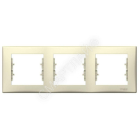 Рамка 3-м Sedna горизонт. беж. SchE SDN5800547 - smartlife-ural.ru – Екатеринбург