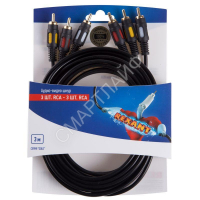 Шнур 3RCA - 3RCA 3м (GOLD) блист. Rexant 06-3051 - smartlife-ural.ru – Екатеринбург