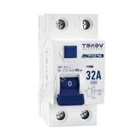 Выключатель дифференциального тока (УЗО) 2п (1P+N) 32А 100мА тип AC 6кА PRIZMA TOKOV Electric TKE-PZ60-RCDM-2-32-100-AC - smartlife-ural.ru – Екатеринбург