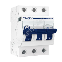 Выключатель автоматический модульный 3п C 40А 6кА PRIZMA TOKOV Electric TKE-PZ60-MCBI-3-40-C - smartlife-ural.ru – Екатеринбург