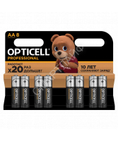 Элемент питания алкалиновый AA/LR6 (блист. 8шт) Professional Opticell 5052007 - smartlife-ural.ru – Екатеринбург