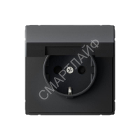 Розетка ArtGallery 16А IP20 с заземл. со шторками с крышкой быстрозажим. клем. механизм карбон SE GAL001046S - smartlife-ural.ru – Екатеринбург