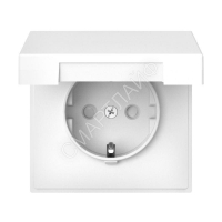 Розетка ArtGallery 16А IP20 с заземл. со шторками с крышкой быстрозажим. клем. механизм бел. SE GAL000146S - smartlife-ural.ru – Екатеринбург