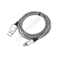 Кабель USB для iPhone 5/6/7 моделей шнур в тканевой оплетке черн. Rexant 18-4245 - smartlife-ural.ru – Екатеринбург