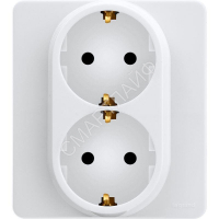 Розетка Inspiria 16А 250В 2х2P+E немецк. стандарт бел. IEK 673750 - smartlife-ural.ru – Екатеринбург
