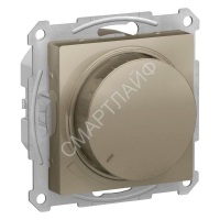 Светорегулятор поворотно-нажимной AtlasDesign 400Вт механизм шампань SE ATN000523 - smartlife-ural.ru – Екатеринбург