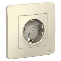 Розетка 1-м СП Blanca 16А IP20 250В с заземл. защ. шторки молоч. SE BLNRS001112 - smartlife-ural.ru – Екатеринбург