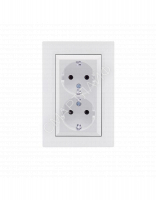 Розетка 2-я Karea RIZZ с заземл. бел. Makel 88001082 - smartlife-ural.ru – Екатеринбург