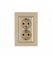 Розетка 2-я Karea RIZZ с заземл. крем Makel 88010082 - smartlife-ural.ru – Екатеринбург