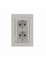 Розетка 2-я Karea LINE STAR с заземл. жемчуж. Makel 86100082 - smartlife-ural.ru – Екатеринбург