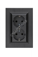 Розетка 2-я Karea LINE STAR с заземл. дым. металлик Makel 86050082 - smartlife-ural.ru – Екатеринбург