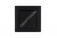 Розетка 1-м с крышкой Karea RIZZ STAR с заземл. чер. Makel 88054029 - smartlife-ural.ru – Екатеринбург