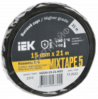 Изолента Х/Б 15мм 21м MIXTAPE 5 IEK UIZ20-15-21-K02 - smartlife-ural.ru – Екатеринбург