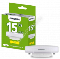 Лампа светодиодная T80 15Вт таблетка 3000К GX53 230В GENERICA LL-T80-15-230-30-GX53-G - smartlife-ural.ru – Екатеринбург